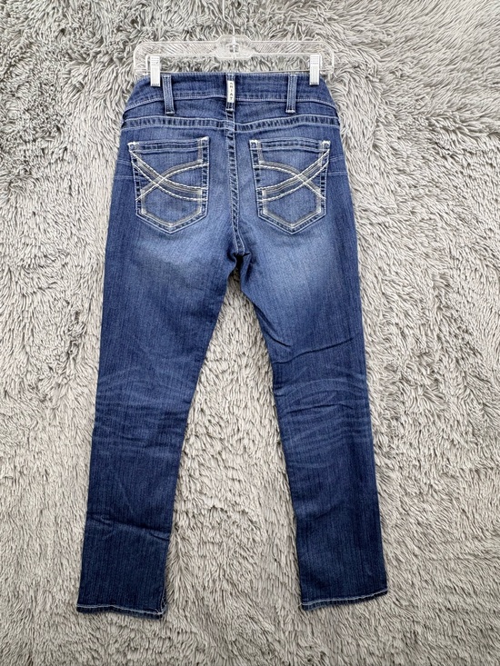 Ariat Denim - Ariat Real Jeans Womens 30 Mid Rise Stretch Ivy Dresden Stackable Straight Leg